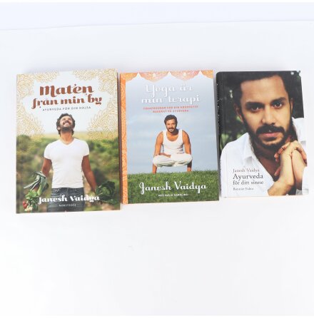 Bokpaket - Janesh Vaidya - Ayurveda, Yoga och mat - 3 böcker - Mat, Dryck, Hem &amp; Hälsa