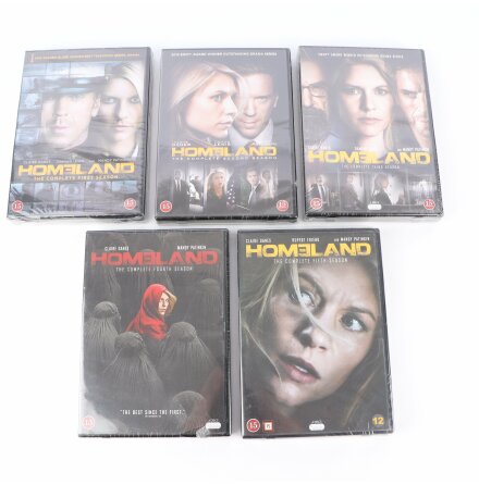 DVD-Boxar - Homeland The Complete Seasons 1-5 - Oöppnade - 20st DVD
