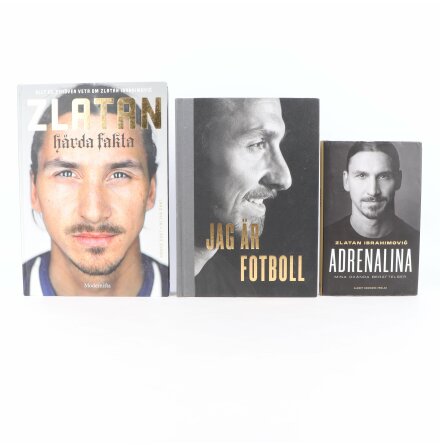 Bokpaket - Zlatan Ibrahimovic - 3 böcker - Biografier &amp; Memoarer