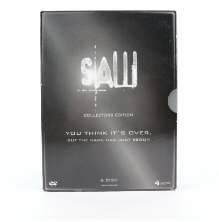 DVD-Box - SAW 1-4 Collectors Edition - 4 skrckfilmer + mer n 10 timmars extramaterial - 6st DVD