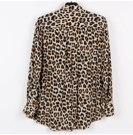 Zara - Leopardmnstrad skjorta - stl. XS