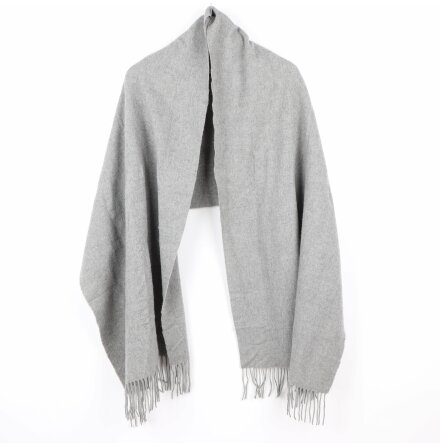 Weekday - Stor grå scarf/halsduk med fransar