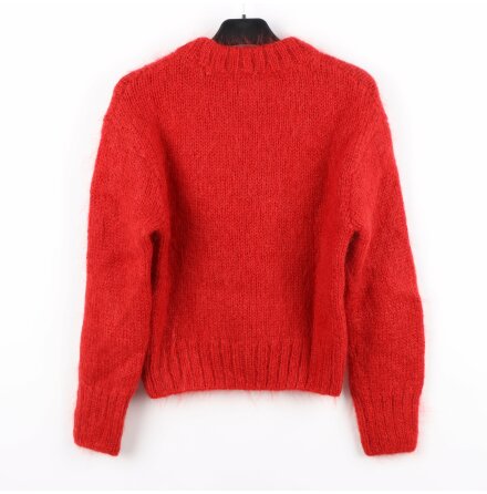 H&amp;M Mohair Blend - Rd stickad trja - stl. XS