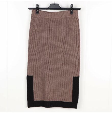 Lindex - Sequoia brown - Knitted Skirt Viscose blend - stl. XS