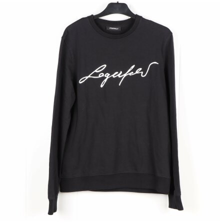 Lagerfeld - Black Crewneck Sweatshirt Silverlogo - stl. M