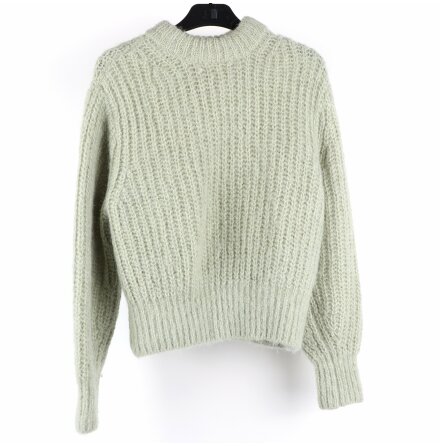 H&amp;M - Coarse Knit Lightgreen Sweater in Alpacka Blend - stl. S
