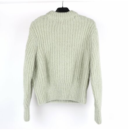 H&amp;M - Coarse Knit Lightgreen Sweater in Alpacka Blend - stl. S