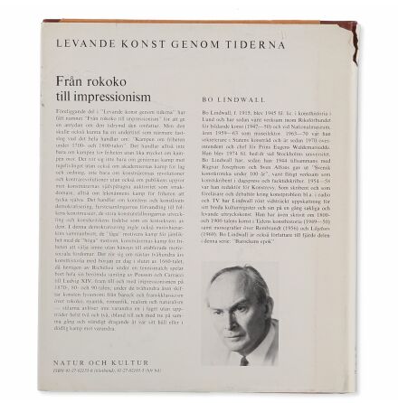 Levande konst genom tiderna - Frn rokoko till impressionism - Bo Lindwall - Ragnar Josephson - Samhlle &amp; Historia