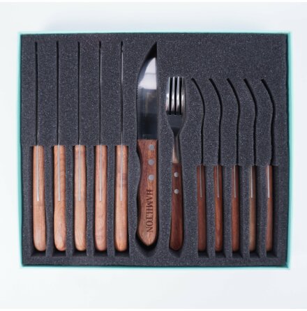 Rofa Design - Hamilton - Grillkniv och gaffel set - 12 delar 