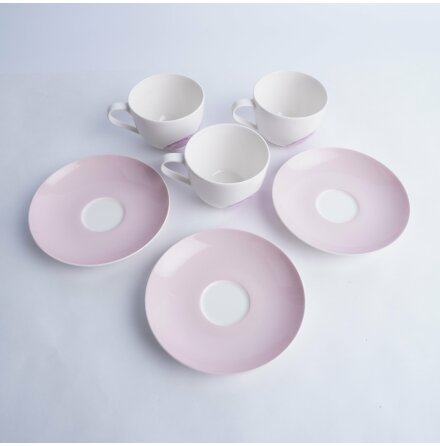 Villeroy &amp; Boch - Rose Garden - Kaffekopp med fat - 3st