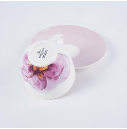 Villeroy &amp; Boch - Rose Garden - Kopp med fat - 1st