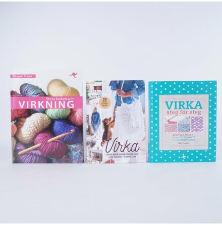 Bokpaket Virka - Stora boken om Virkning, Virka steg fr steg, Virka - 3st bcker - Hobby &amp; Fritid 