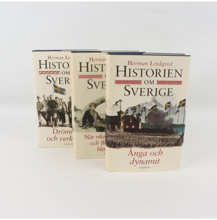 Bokpaket - Historien om Sverige del 7-9 - Herman Lindqvist - Samhlle &amp; Historia