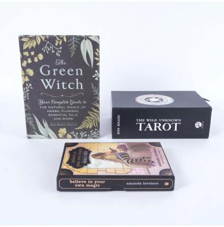 Hxpaket - Oraclekort, Tarotkort, The green witch- bok