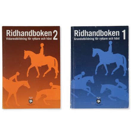 Bokpaket - Ridhandboken 1 &amp; 2 Grundutbildning &amp; Vidareutbildning - Hobby &amp; Fritid 