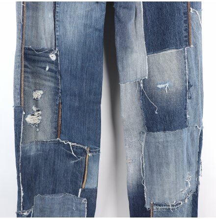 REMAKE STHLM - PATCHAD DENIM BYXA