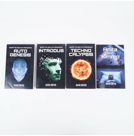Bokpaket - David Sikter - Berttelsen om mnniskan trilogin - 4st Bcker - Science Fiction &amp; Fantasy
