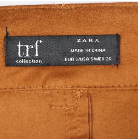 Zara - TRF Collection - Minikjol med mocka-effekt - stl. S