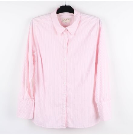 Jackpot - Vit och rosarandig skjorta - stl. 46