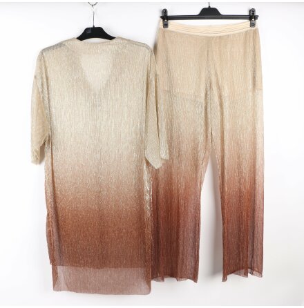 Rabens Saloner - Ombre Guld och Brons Kaftan dress  - Stl. XS/S