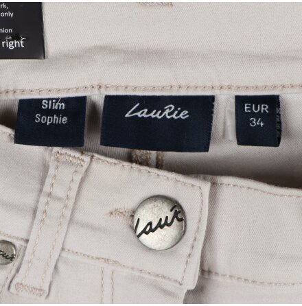 LauRie - Beige capribyxa - Slim Sophie - stl.34