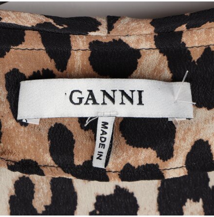 Ganni - Leopardmnstrad omlottblus -stl.34