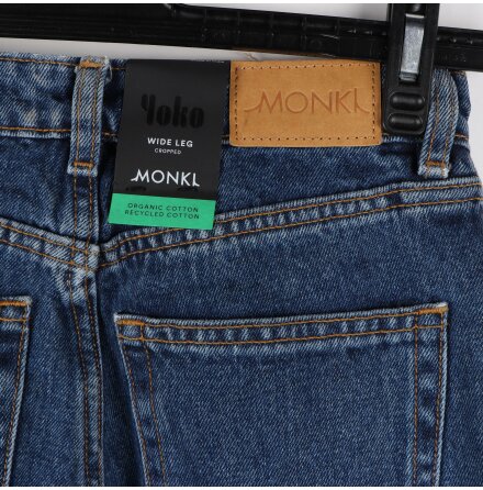 Monki - Jeans Wide Leg Cropped - Nyskick - Stl: W25 