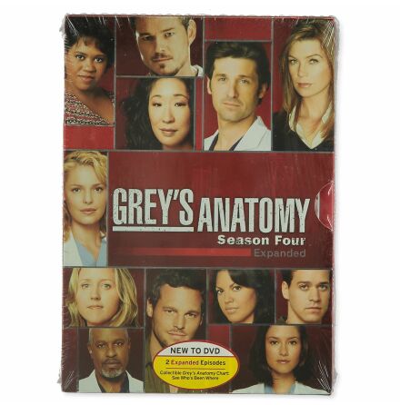 DVD-Box - Greys Anatomy Season 4 Expanded - Oppnad - 5st DVD + Extra bonusmaterial
