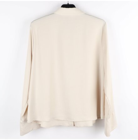 Zara - Beige blus med krs - Stl. XL