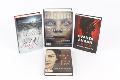 Bokpaket  - 4 böcker av Bodström, Lagercrantz, Nemert & Schulman