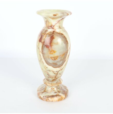 Blomvas i Onyx marmor - Hjd: 20cm