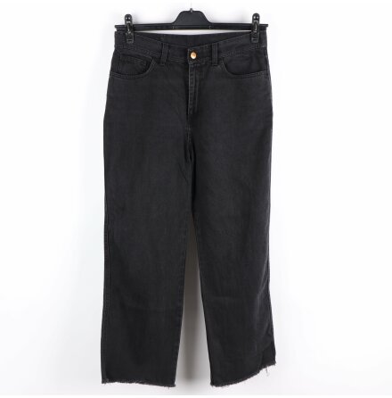 Rodebjer - Svarta jeans med fransiga ben - Farrah - Stl. 29