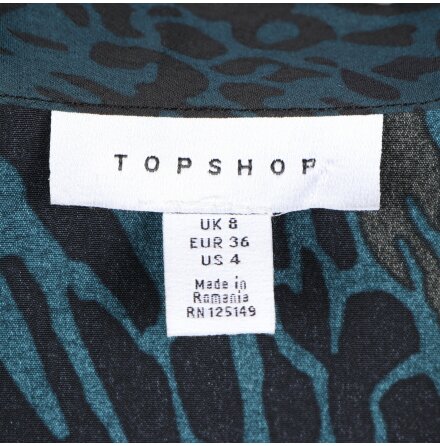 Topshop - Lngrmad klnning med knappar - stl. 36