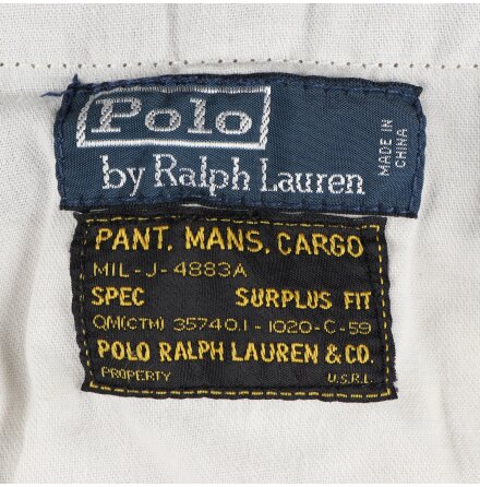 Polo Ralph Lauren - Khakigrna shorts med 8st fickor - Reloved - stl.34