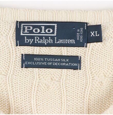 Polo Ralph Lauren - Beige V-neck trja - Reloved - stl.XL