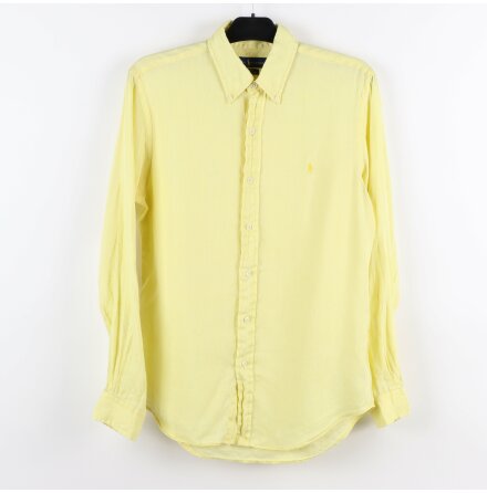 Ralph Lauren - Gul linneskjorta - Reloved - stl. M