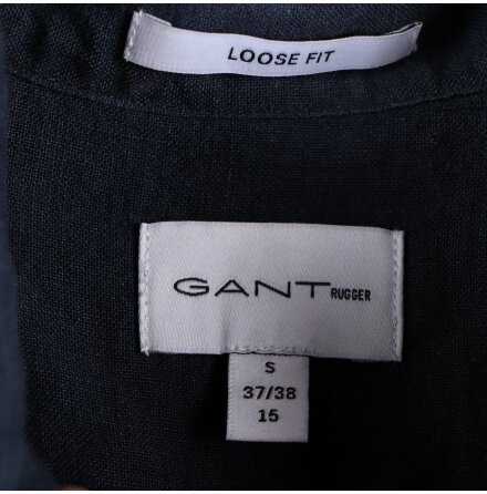 Gant - Mrkbl linneskjorta - Reloved - Stl.S