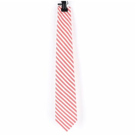 NK - Rd och vit randig slips - Reloved