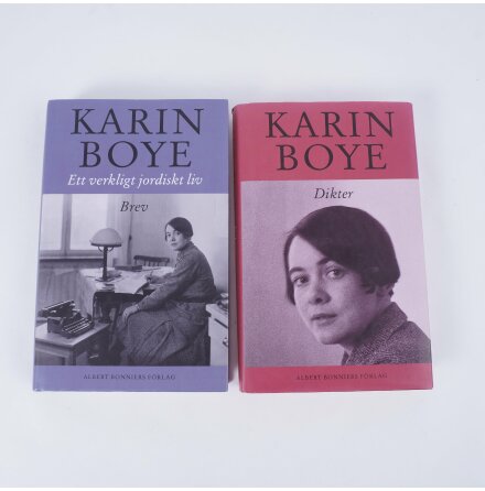 Bokpaket - 2x Karin Boye - Dikter &amp; Ett verkligt Jordiskt liv - Biografier &amp; Memoarer  