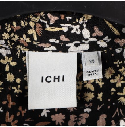 Ichi - Lngrmad blus med blommor - stl. 38