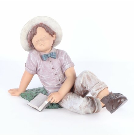 Nadal Studios - Figurin - Pojke med bok - H:25cm - 3,8kg