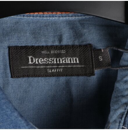 Dressmann - Slim Fit Jeans skjorta - stl.S