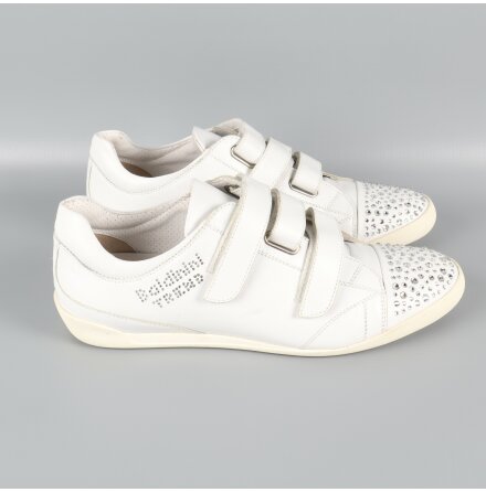 Baldinini Trend - Vita sneakers med strass fram - stl.38