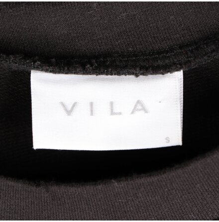 Vila - Sweatshirt med 3/4 dels rmar med volangdetaljer - stl.S