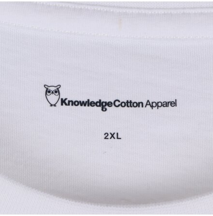 Knowledge Cotton Apparel - T-shirt vit - stl. 2XL