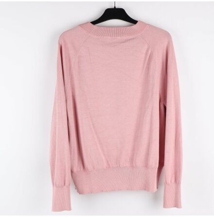 H&amp;M - Rosa stickad trja - stl. L