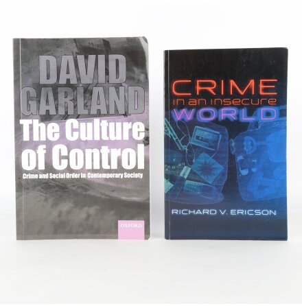 Bokpaket - 2 st - Crime in an insecure world - The culture of control - Engelska - Samhlle &amp; historia