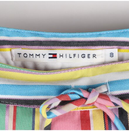 Tommy Hilfiger - Randig tygkjol - stl. 36