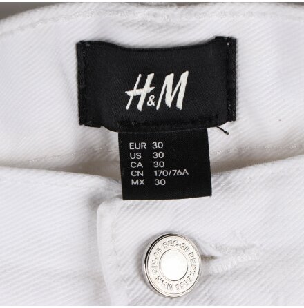 H&amp;M - Vita jeansshorts - stl. 30