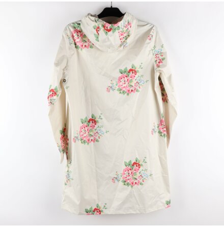 Regnkappa - Off White med blommor p - stl.S/M